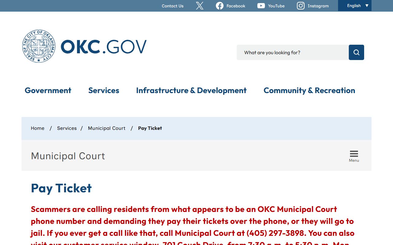 Oklahoma City Traffic Court Records - pay ticket online