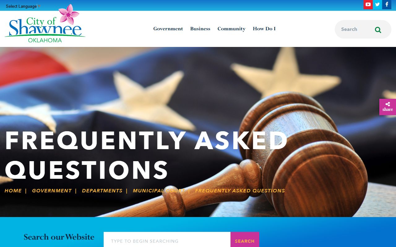 Shawnee traffic court records - Municipal Court frequently asked questions