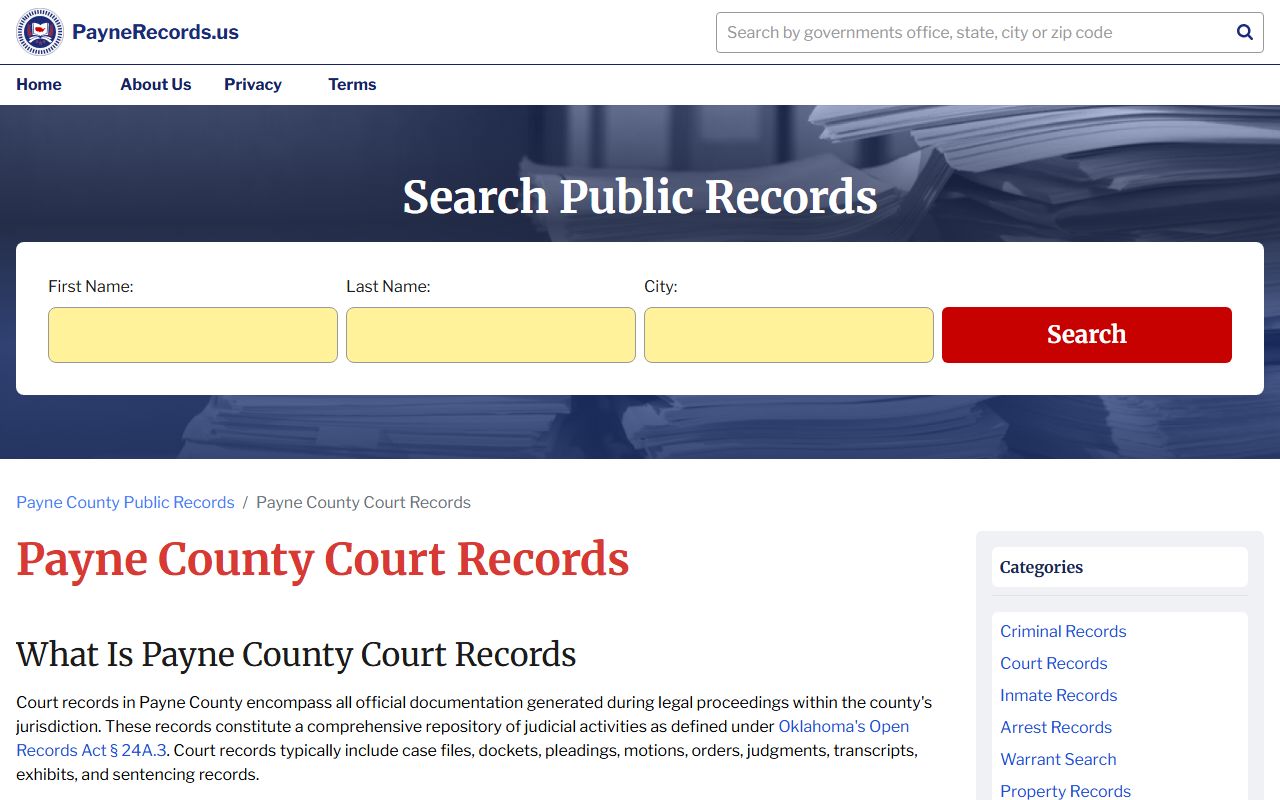 Stillwater Traffic Court Records - Stillwater Municipal Court
