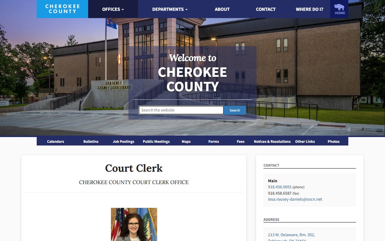 Cherokee County Traffic Court Records - Court Clerk Office
