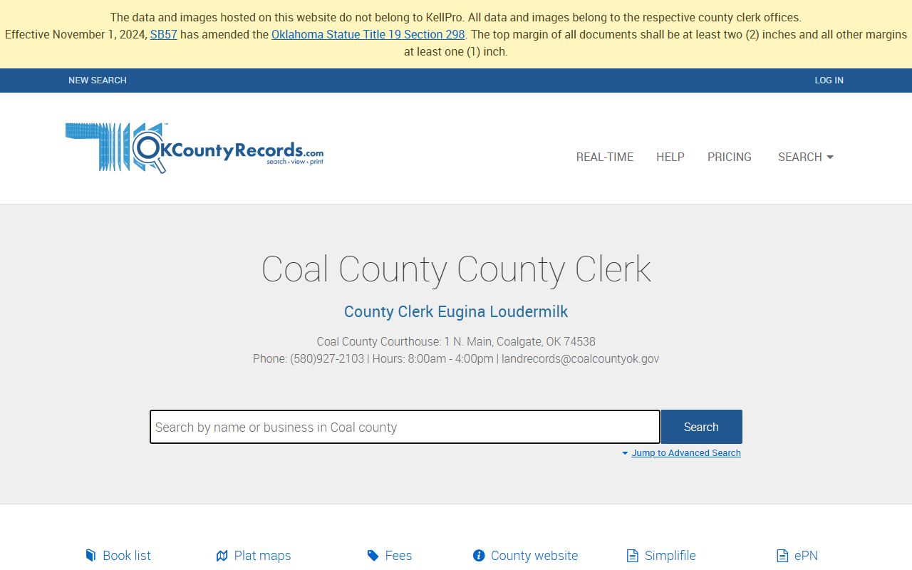 Coal County Traffic Court Records - Land Records Search
