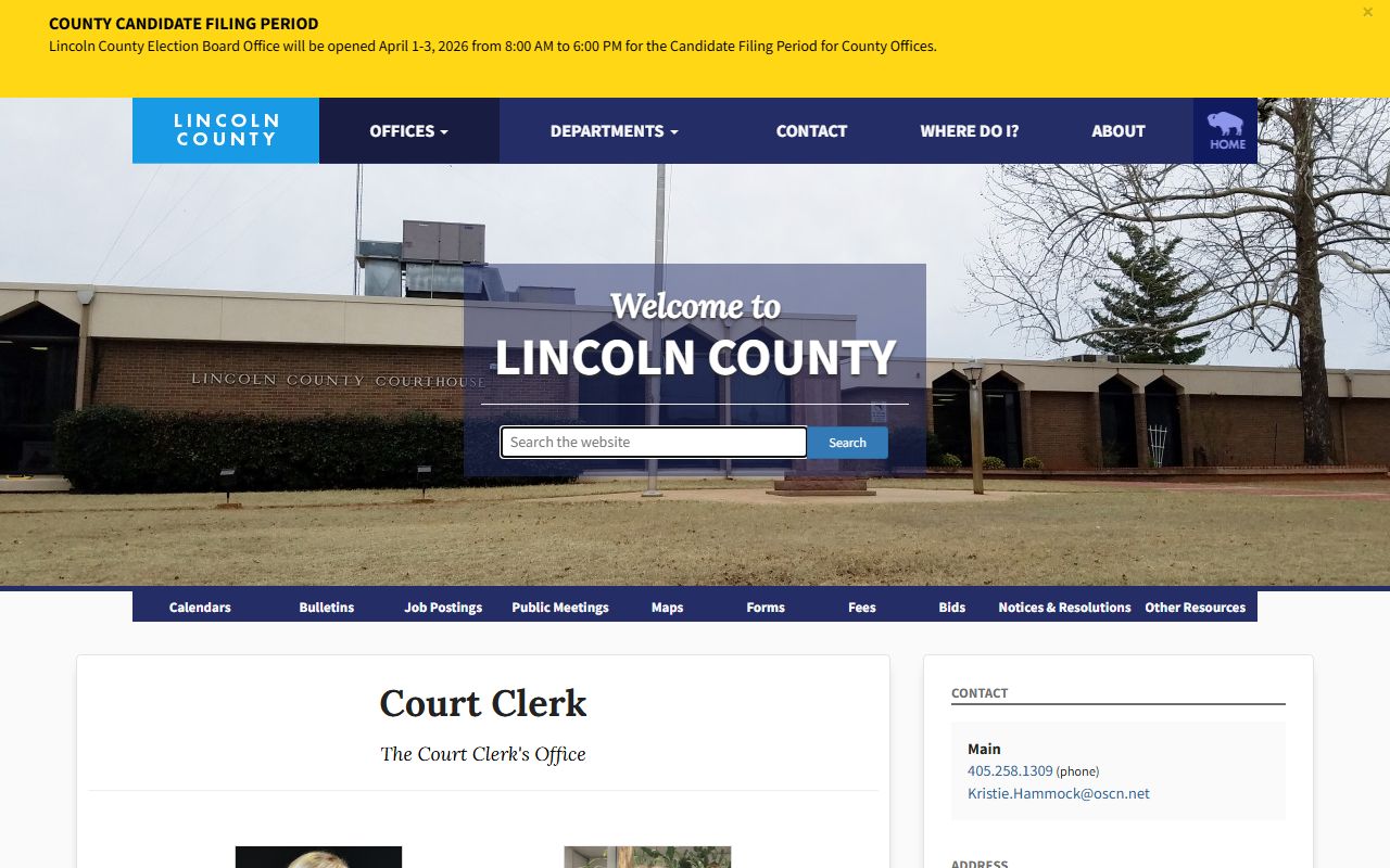 Lincoln County Traffic Court Records - Court Clerk Office