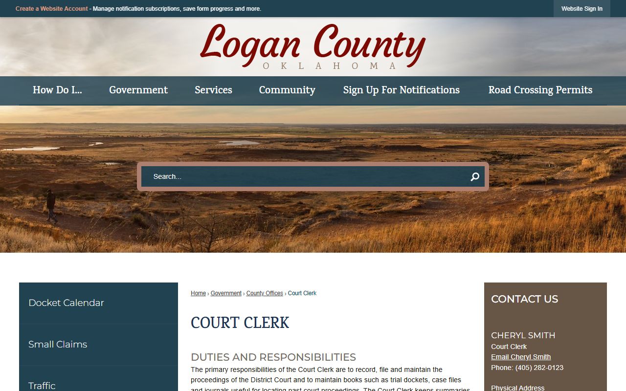 Logan County Traffic Court Records - Court Clerk Office