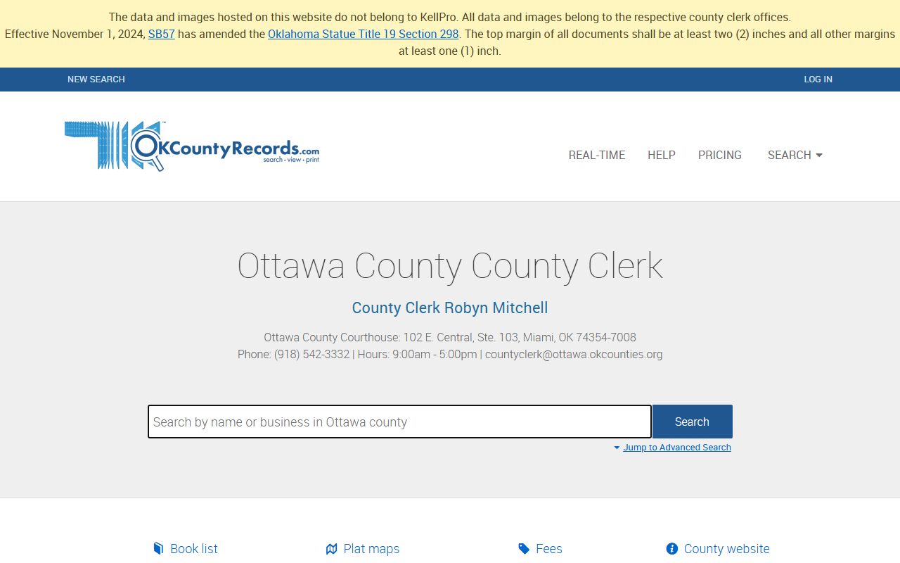 Ottawa County property and land records search portal